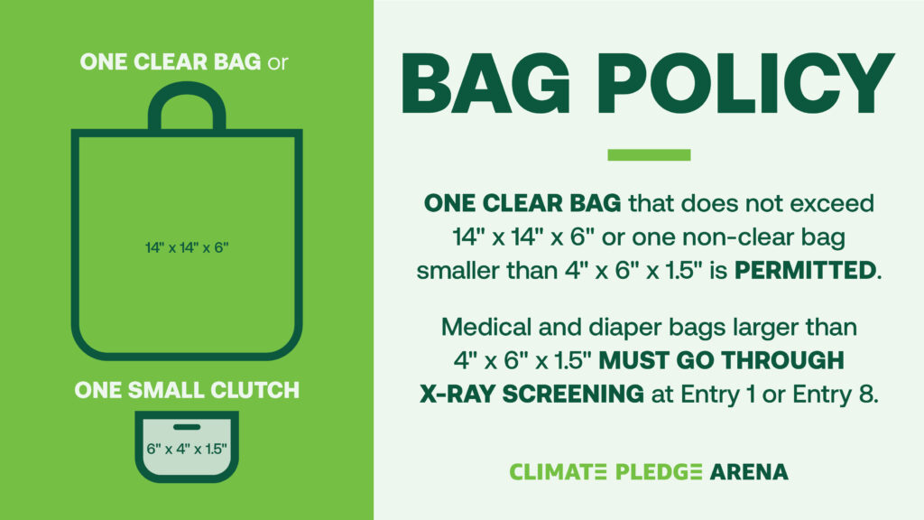 Reminder: Bag Policy