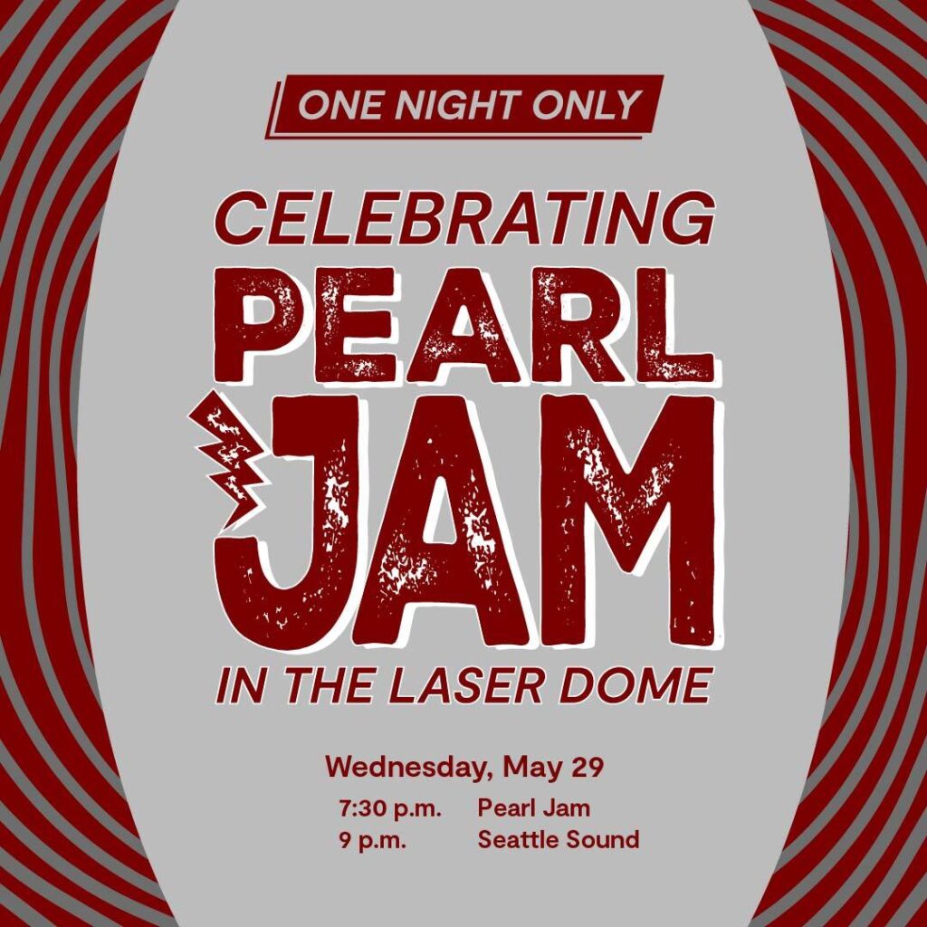 Pearl Jam laser dome graphic